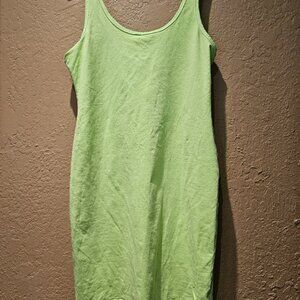 Victoria Secrets Neon Green Bodycon Dress